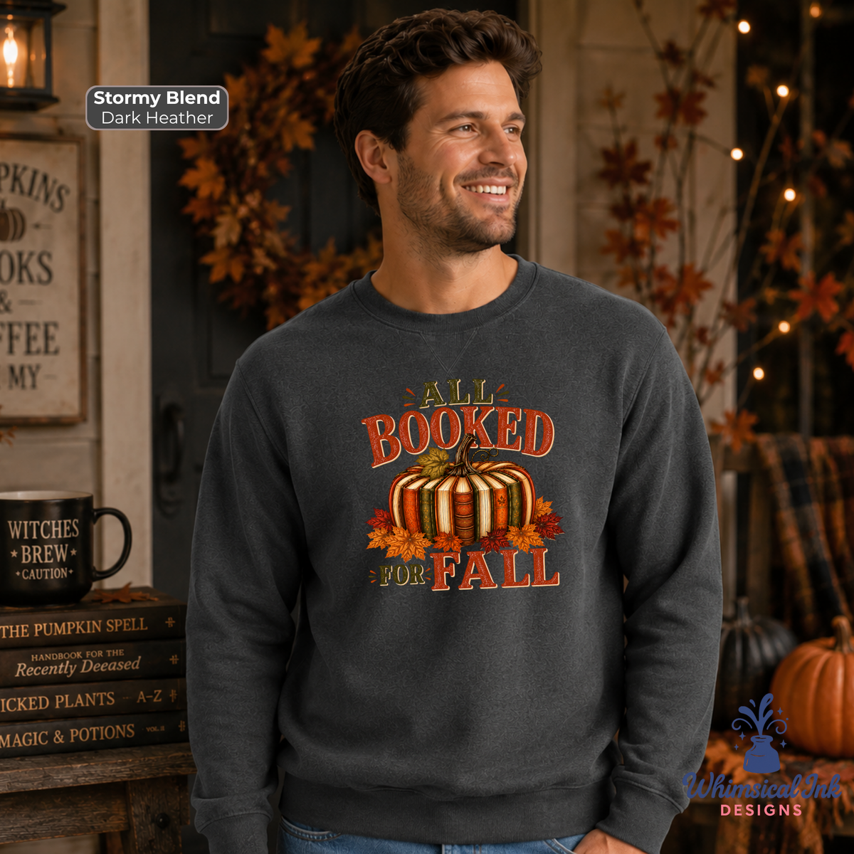 All Booked for Fall Crewneck Sweatshirt