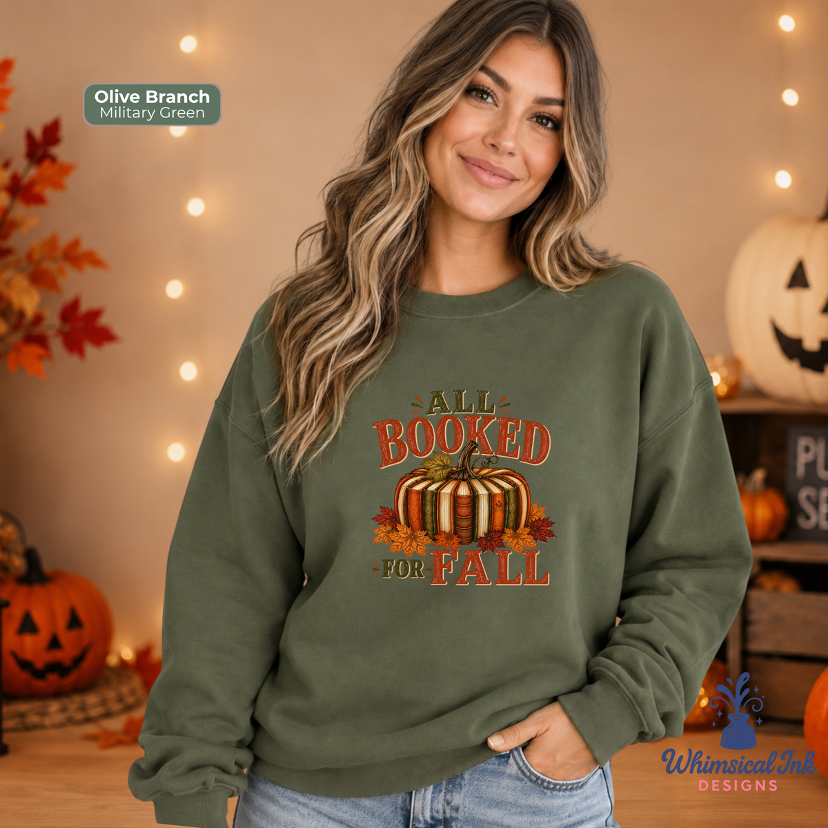 All Booked for Fall Crewneck Sweatshirt