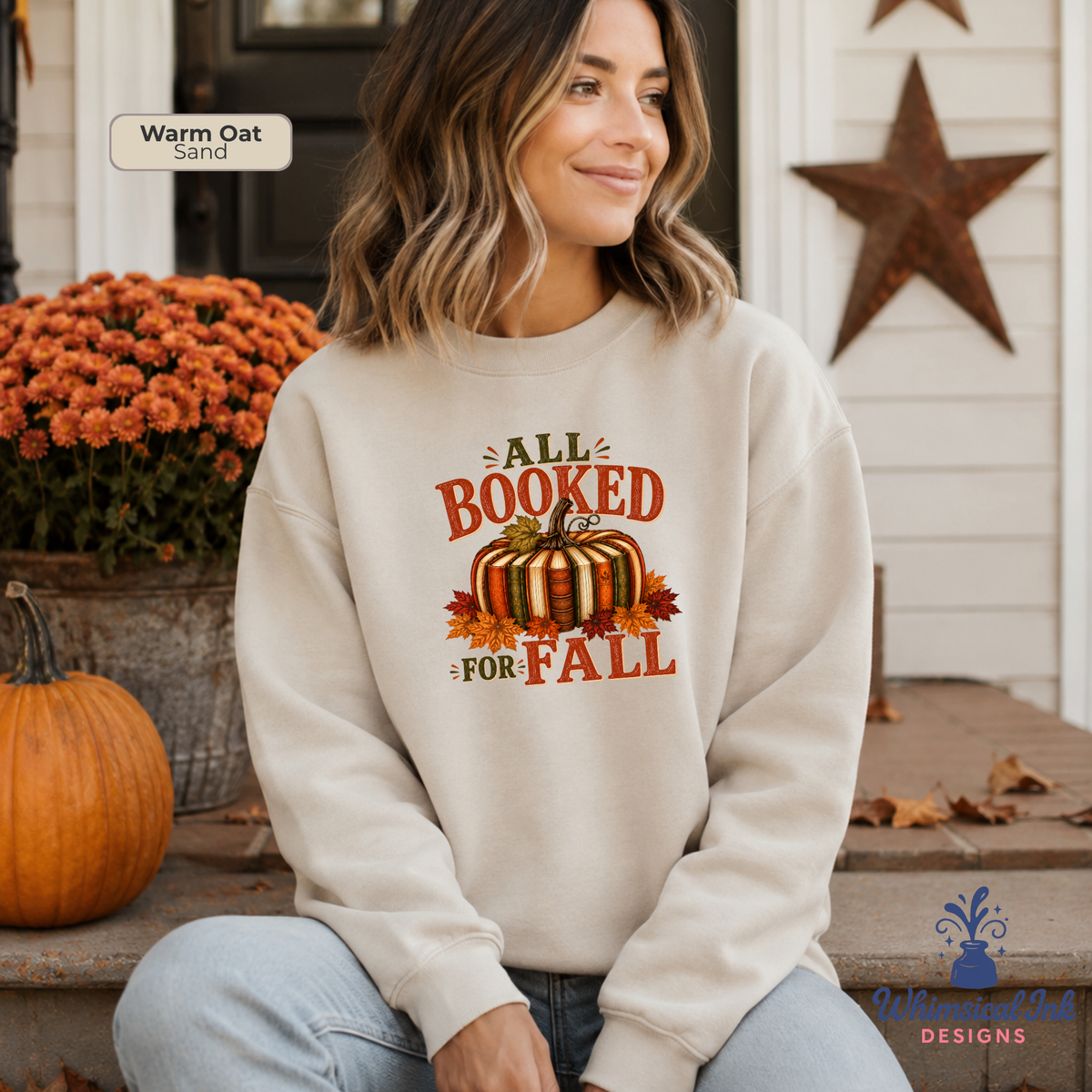 All Booked for Fall Crewneck Sweatshirt