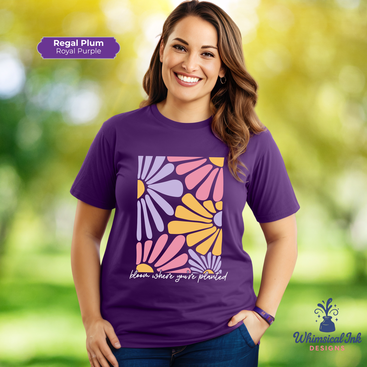 Bloom Where You're Planted -Boho Flowers Tee