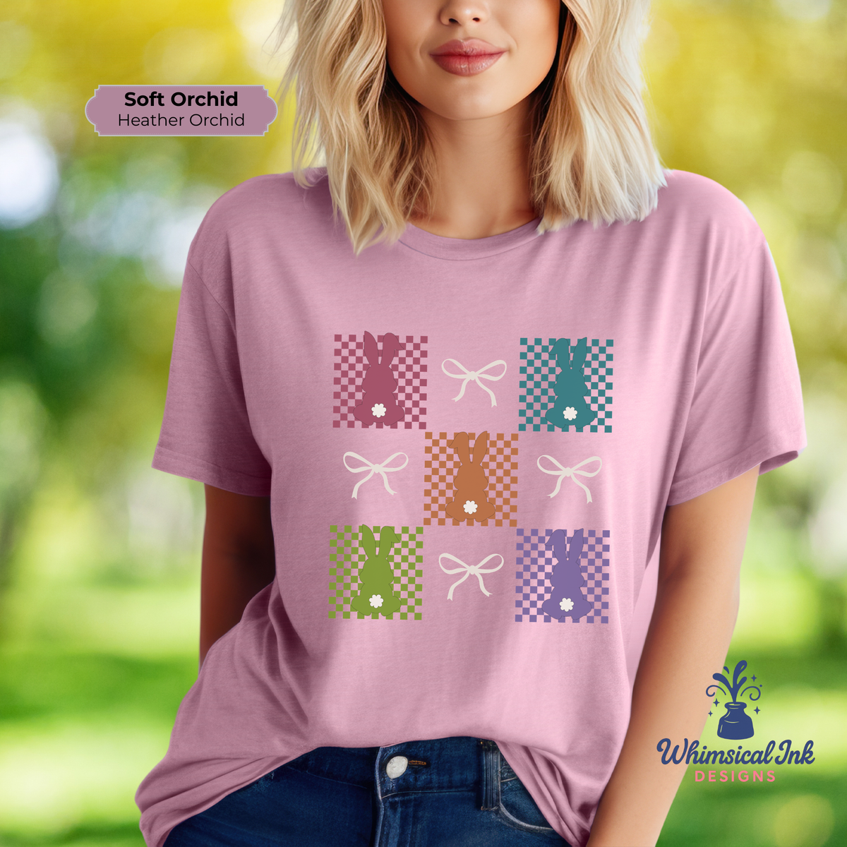 Checkerboard Bunnies Tee