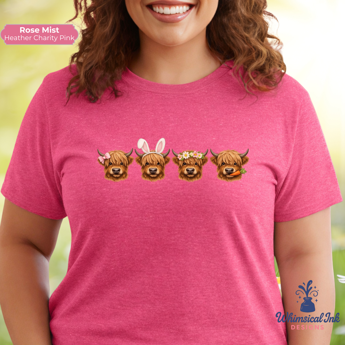 Easter Highland Cows Tee