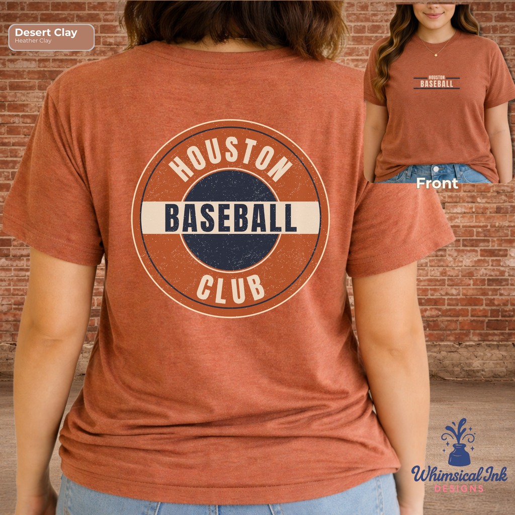 Houston Baseball Tee - Game Day Shirt