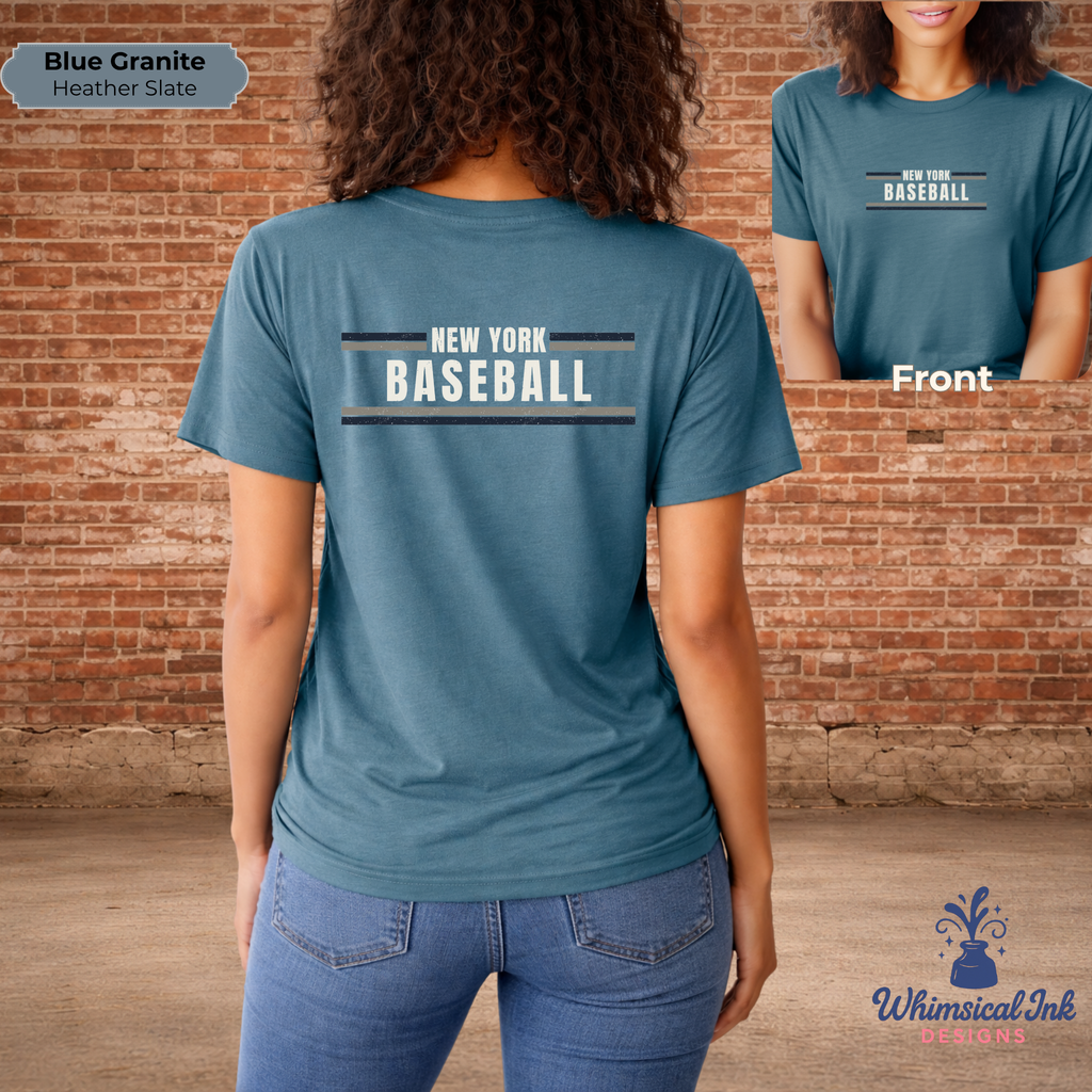 New York Baseball Tee - Game Day Shirt