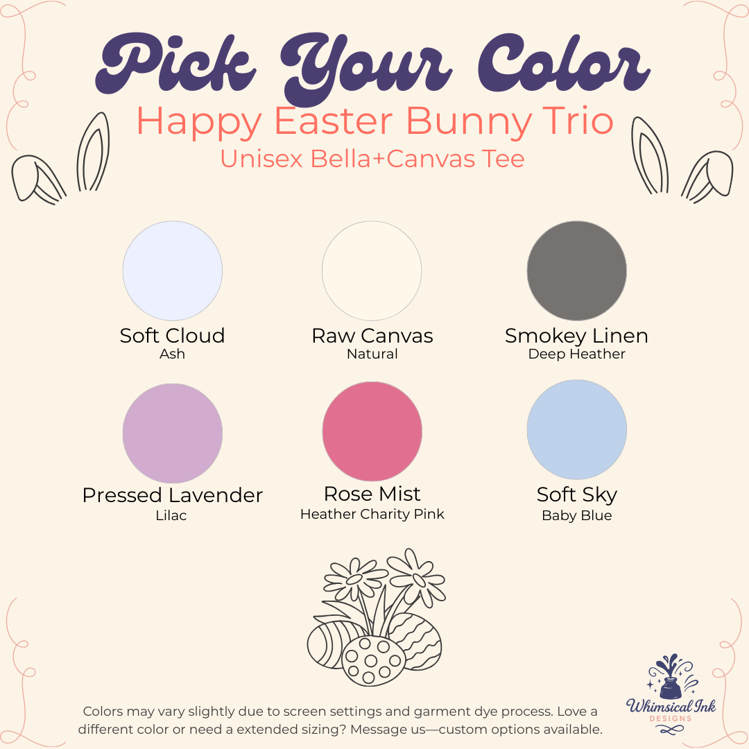 Happy Easter Bunny Trio Tee