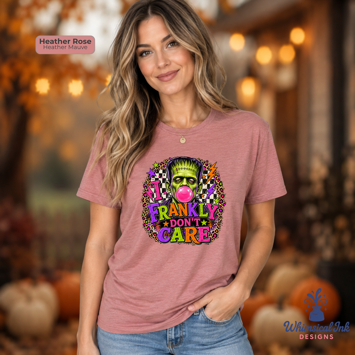 I Frankly Don’t Care Frankenstein Halloween Shirt