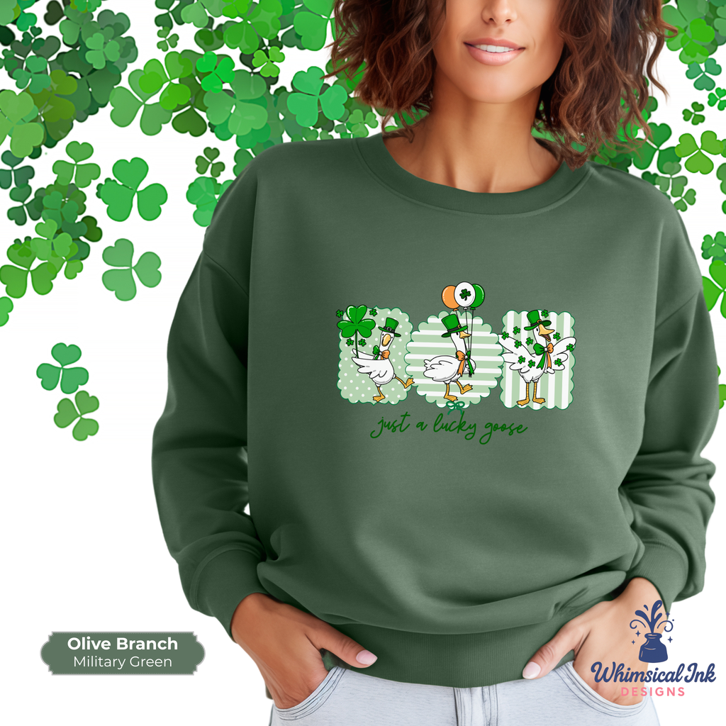 Just a Lucky Goose Crewneck Sweatshirt