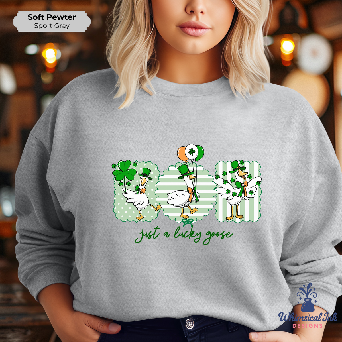 Just a Lucky Goose Crewneck Sweatshirt