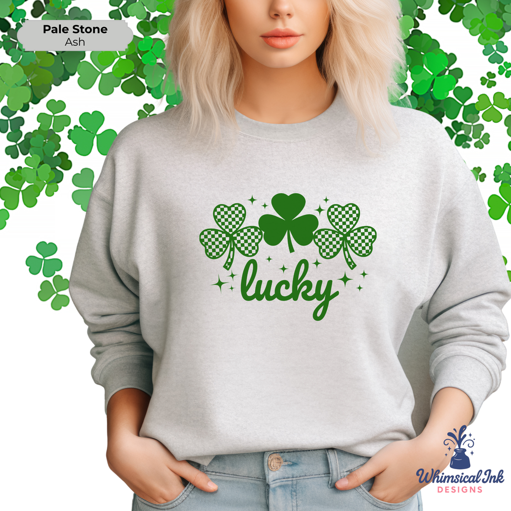 Lucky Checkered Shamrocks