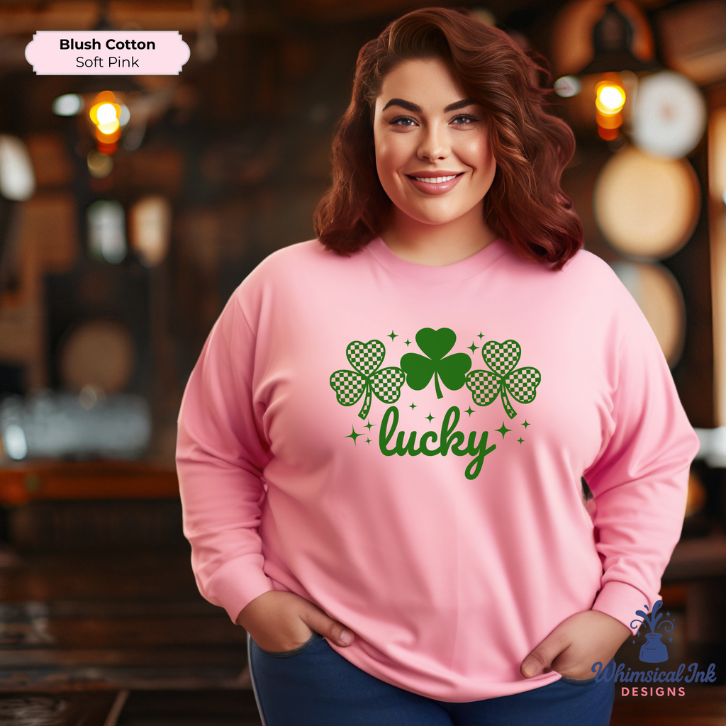 Lucky Checkered Shamrocks