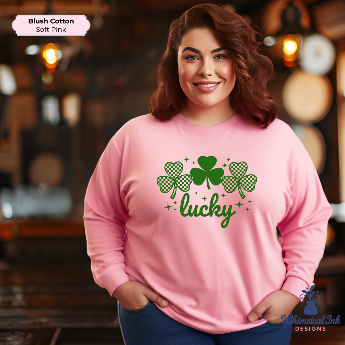 Lucky Checkered Shamrocks