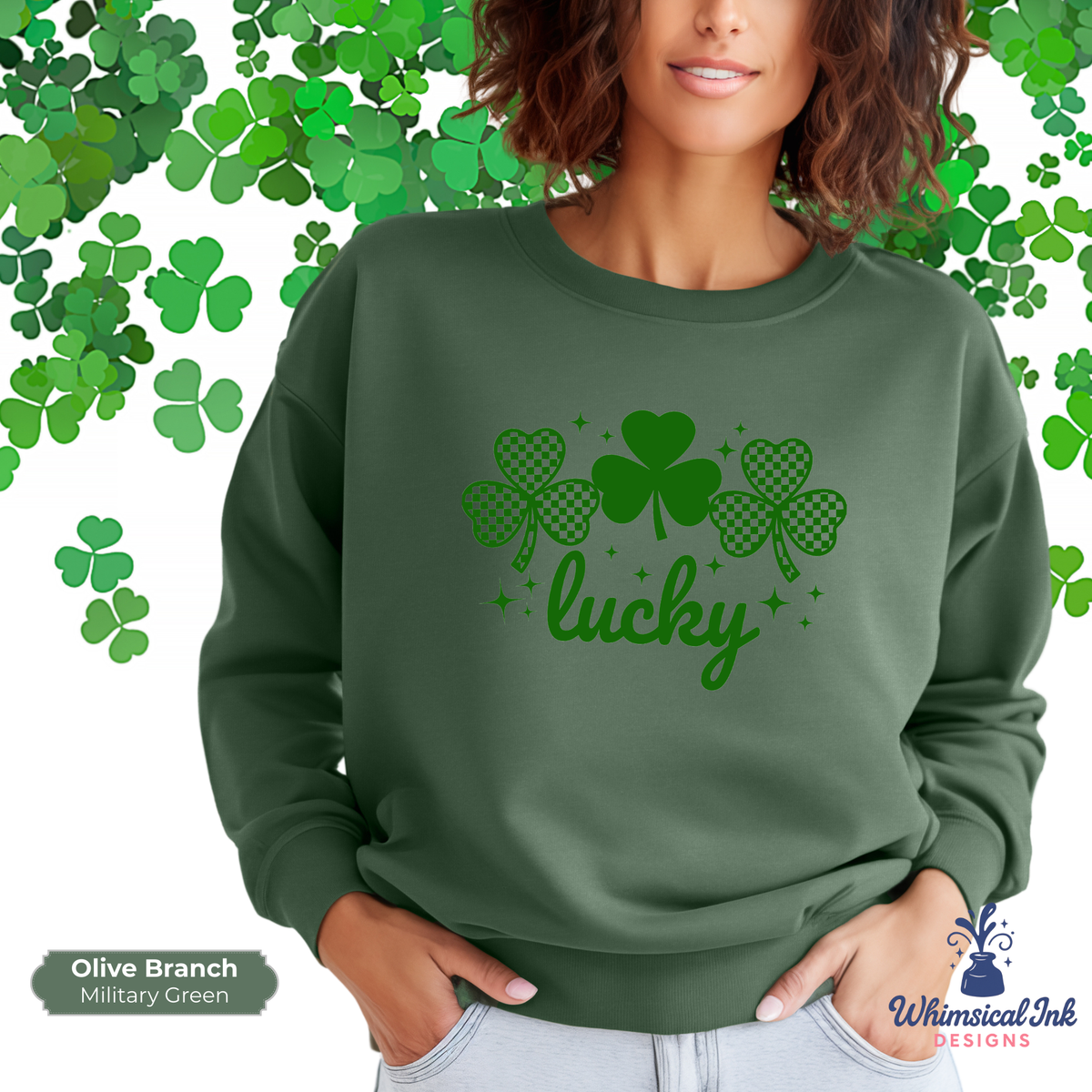 Lucky Checkered Shamrocks