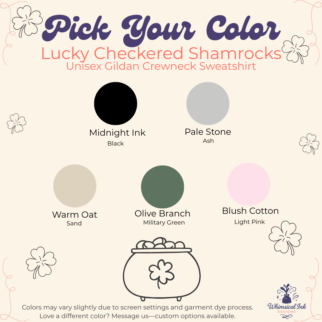 Lucky Checkered Shamrocks
