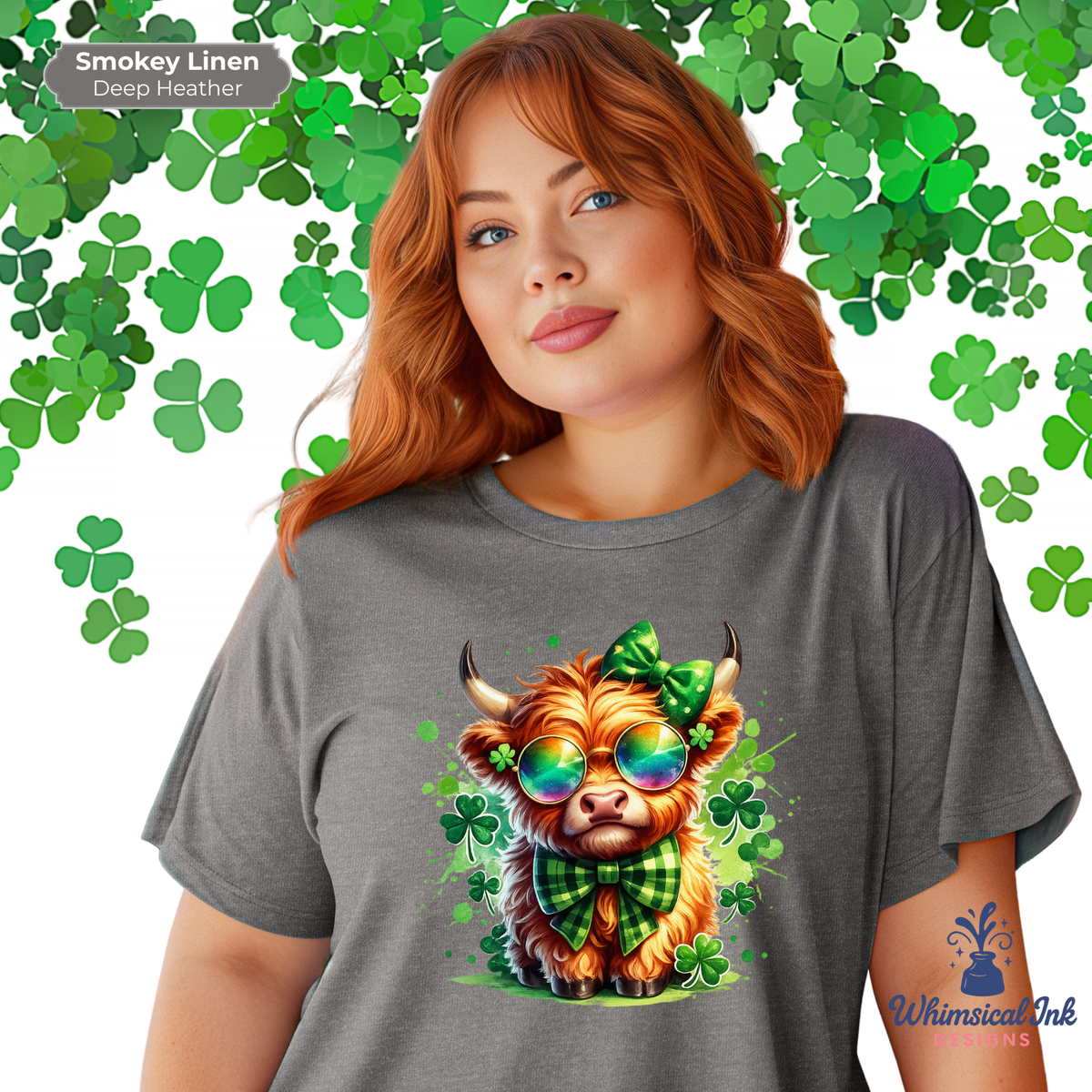 Lucky Little Highland Cow Tee
