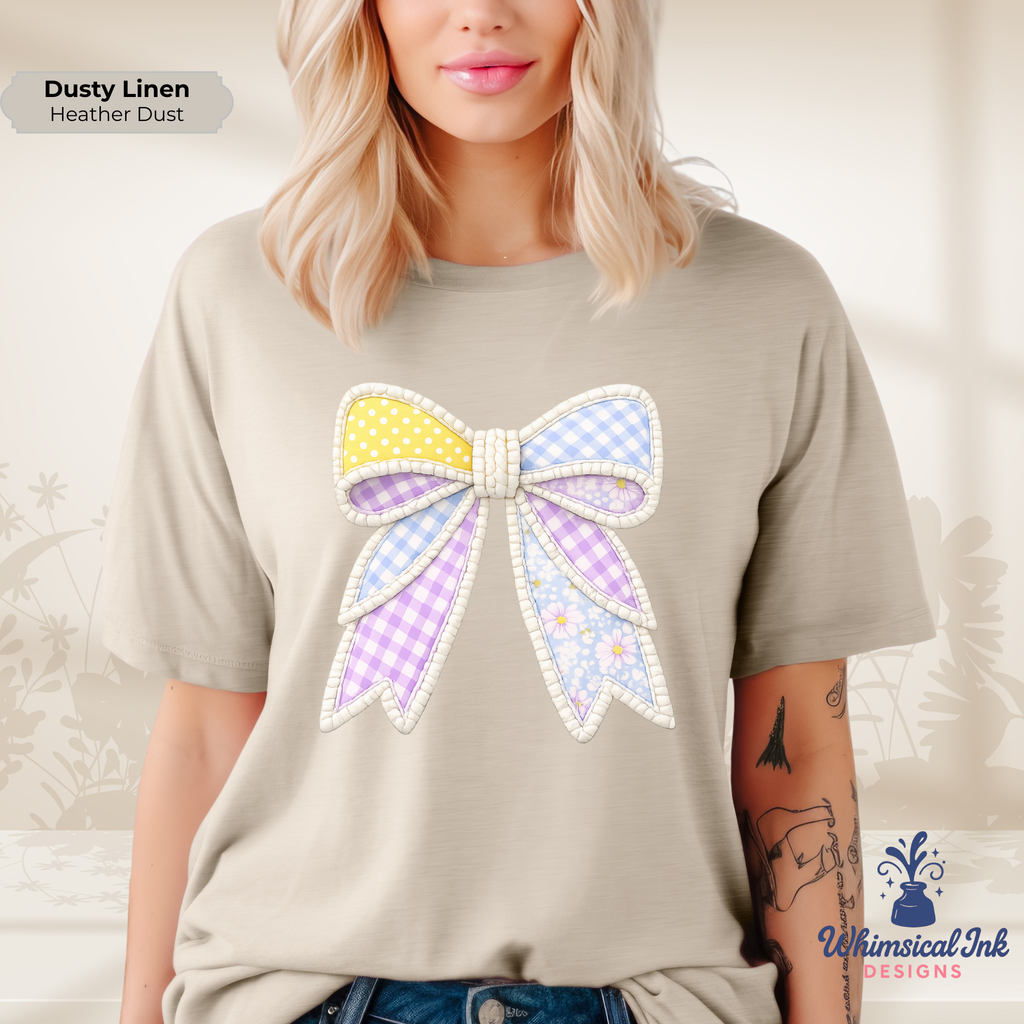 Patchwork Bow Tee