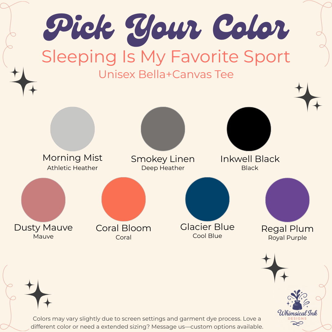 Sleeping is My Favorite Sport Tee
