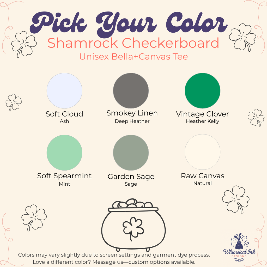 Shamrock Checkerboard Tee