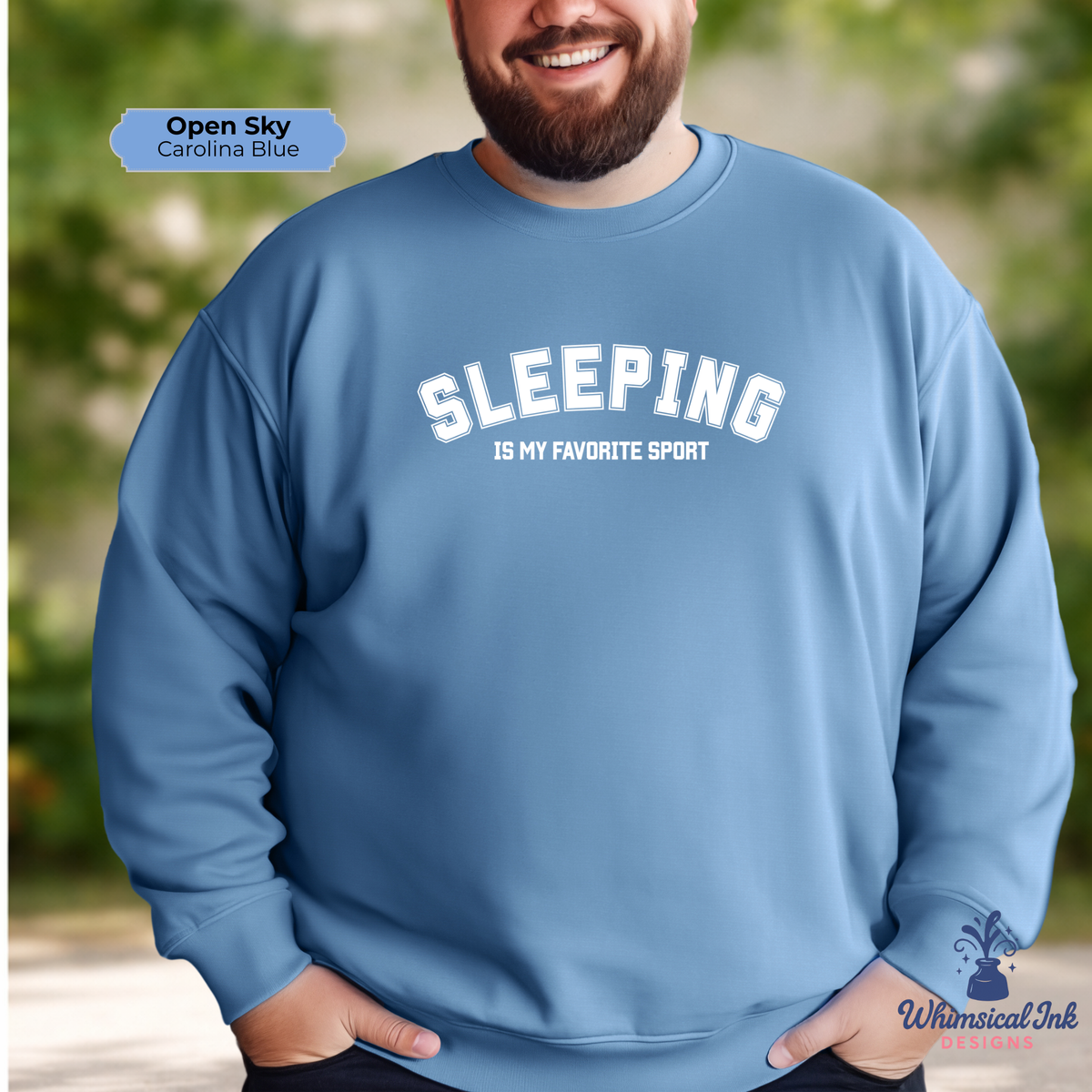 Sleeping Is My Favorite Sport Crewneck Sweatshirt