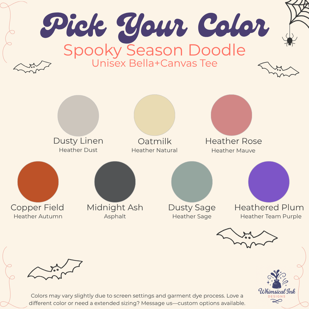 Spooky Season Halloween Shirt | Cute Halloween Doodle Tee