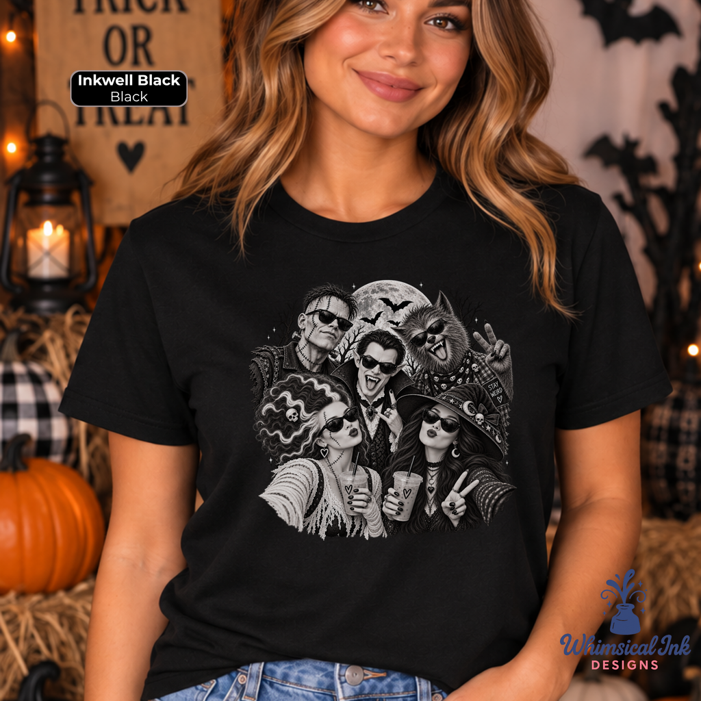Spooky Squad Selfie | Halloween Graphic Tee
