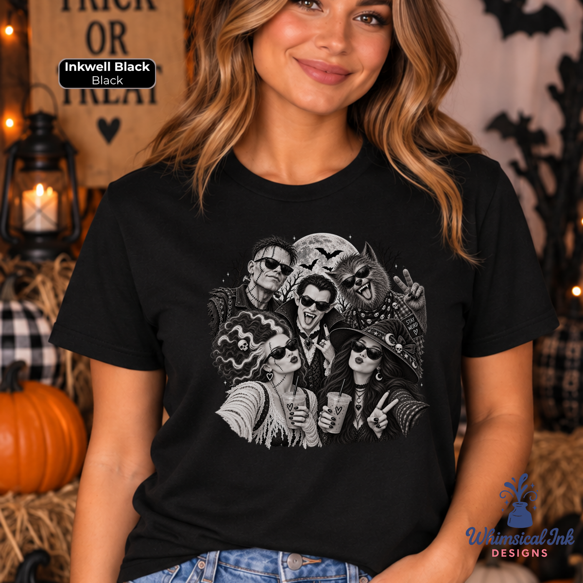 Spooky Squad Selfie | Halloween Graphic Tee