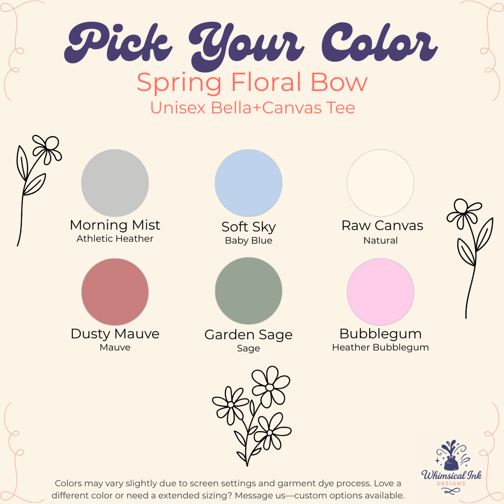 Spring Floral Bow Tee