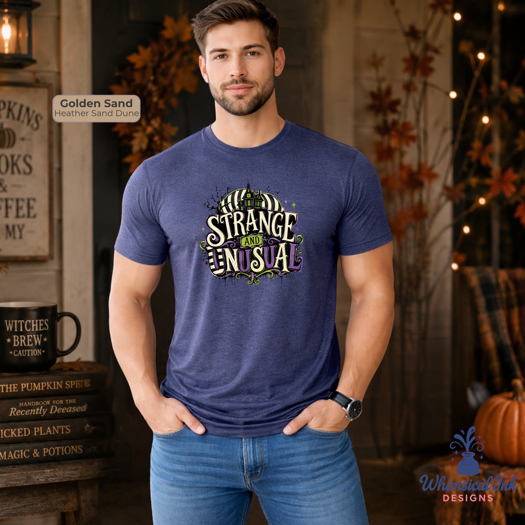 Strange & Unusual Halloween Shirt | Spooky Graphic Tee | Millennial Gen X Halloween Shirt
