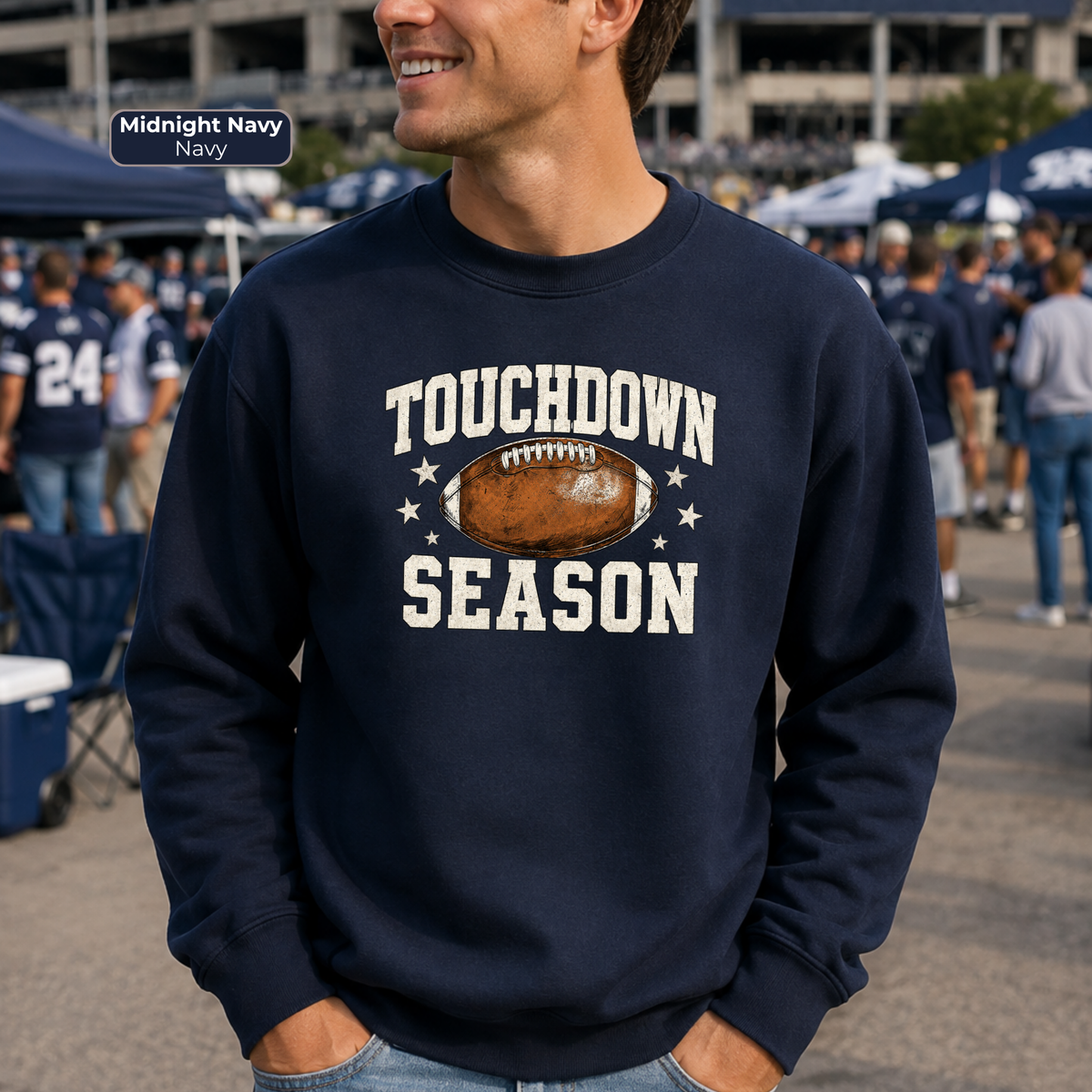 Touchdown Season Football Sweatshirt | Game Day Crewneck Sweatshirt