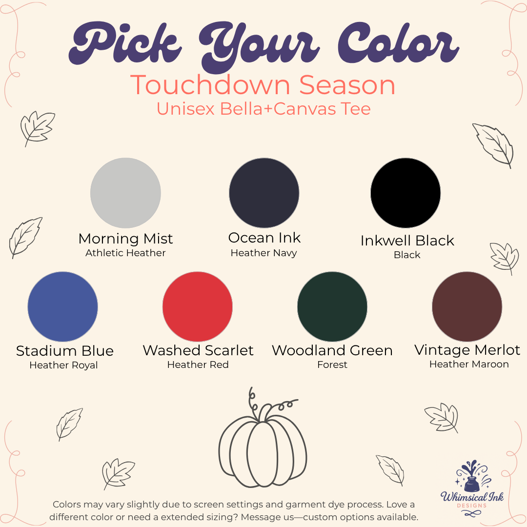 Touchdown Season Football Shirt | Game Day Tee