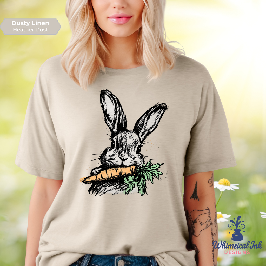 Whiskers and Carrots Bunny Tee