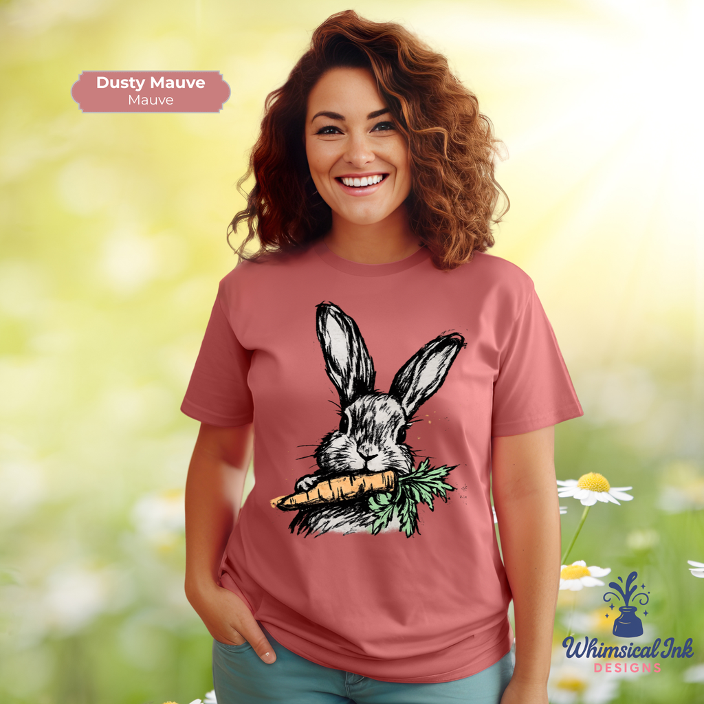 Whiskers and Carrots Bunny Tee