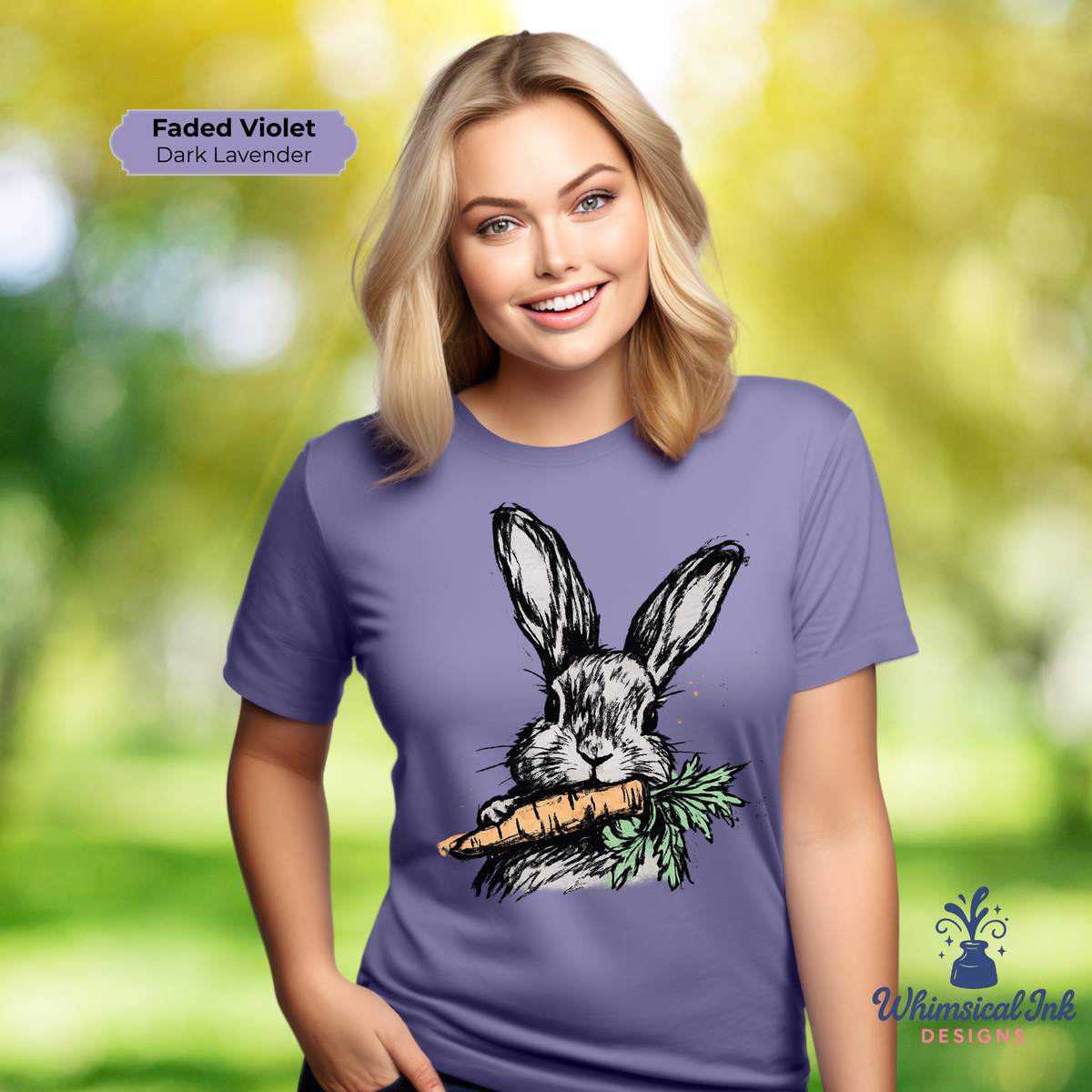 Whiskers and Carrots Bunny Tee
