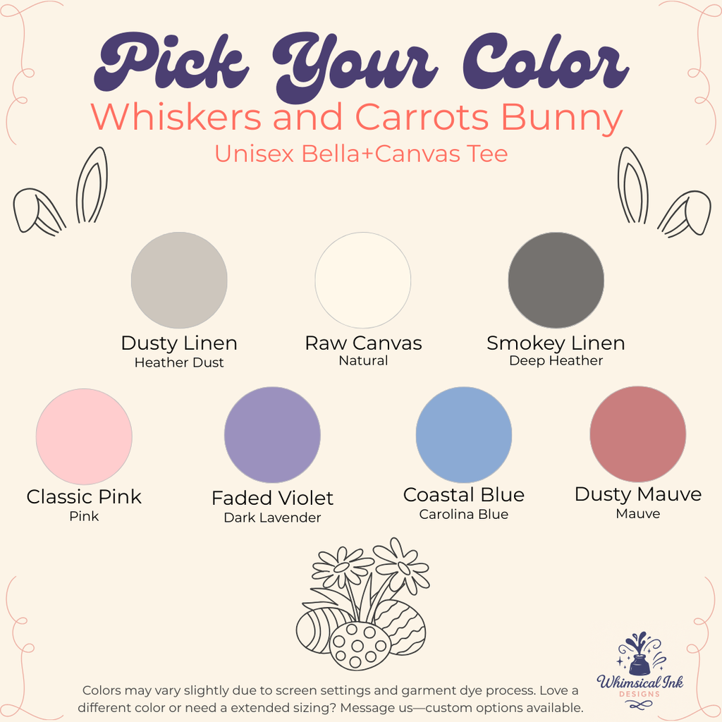 Whiskers and Carrots Bunny Tee